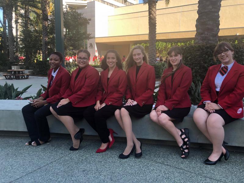 Cape High textiles students (l-r) Mikiyah Ennals, Jasmine Mayo, Andreza Barros, Molly Godwin, Ashlyn Moore and Kimmie Aiken all medaled at the FCCLA national competition Cape High’s textiles students made their strongest showing ever at a national competition in California. SUBMITTED PHOTOS